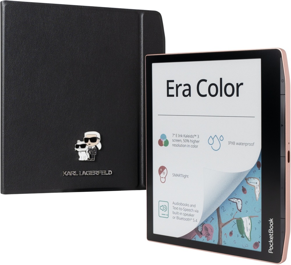 Čtečka e-knih PocketBook 700 Era černá/rose gold Čtečku e-knih snadno ovládnete prostřednictvím bočních tlačítek umístěných v příjemné výšce.