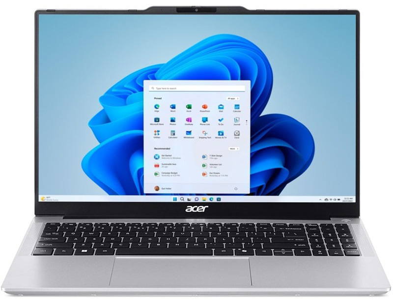 Kompaktní notebook Acer Aspire Lite, stříbrná barva