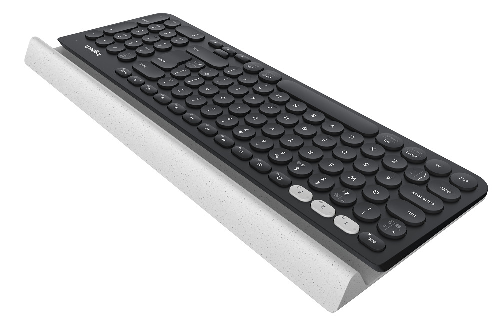 Klávesnice Logitech Wireless K780, US šedá/bílá Klávesnice Logitech Wireless K780, US šedá/bílá