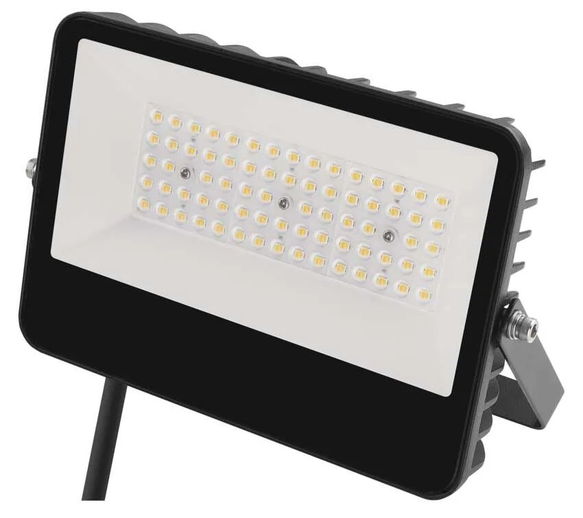 Reflektor EMOS AVENO, 48W, 7200lm, neutrální bílá černý LED REFLEKTOR AVENO 48W 7200LM IP66 NW