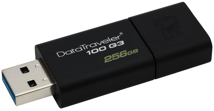 USB Flash Kingston DataTraveler 100 G3 256GB černý