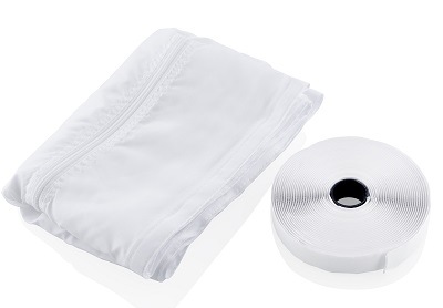 Bílá okenní sada pro mobilní klimatizace ETA Fresco: suchý zip a 4m těsnění