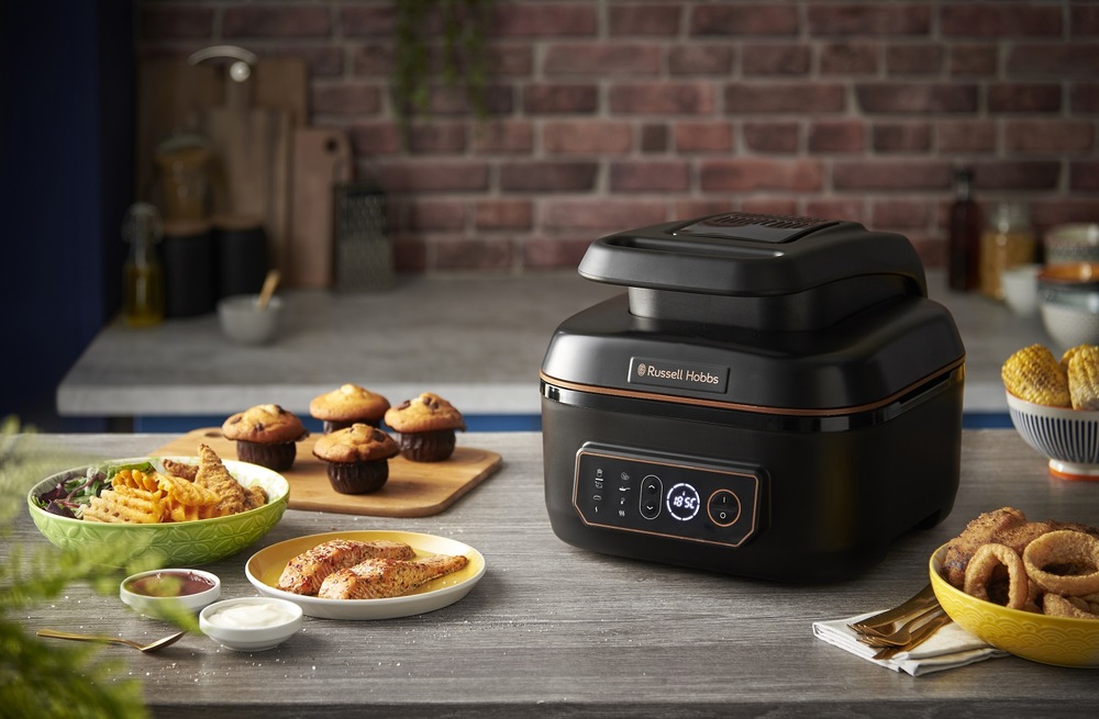 Multifunkční hrnec RUSSELL HOBBS 26520-56 SatisFry Air&Grill Multi, 5,5 l černý Multifunkční hrnec RUSSELL HOBBS 26520-56 SatisFry Air&Grill Multi, 5,5 l černý