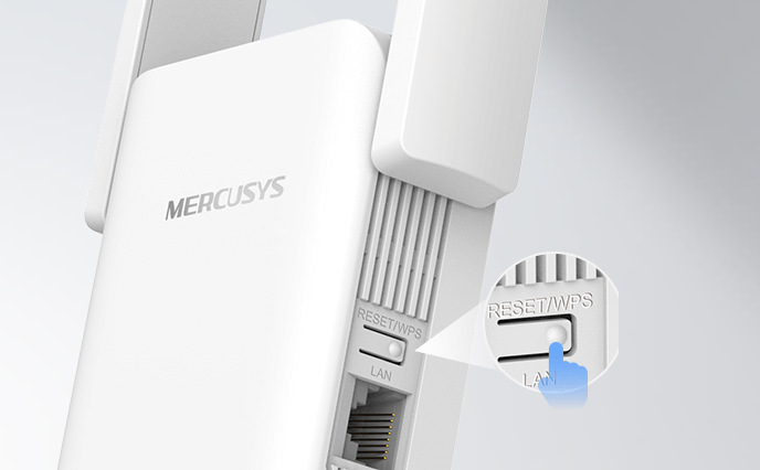 Wi-Fi extender Mercusys ME70X, AX1800 Wi-Fi 6 bílý