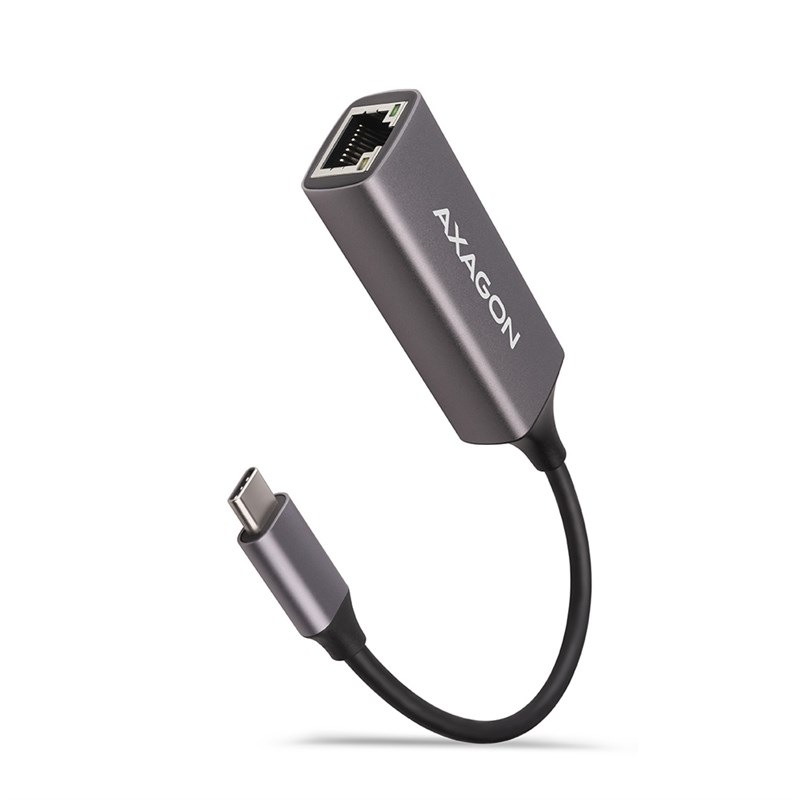 Síťová karta Axagon USB-C 3.2 Gen 1 - Gigabit Ethernet šedá