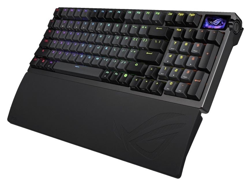 Klávesnice Asus ROG Azoth 96 HE CZ/SK černá Asus ROG Azoth 96 HE – herní klávesnice s opěrkou zápěstí