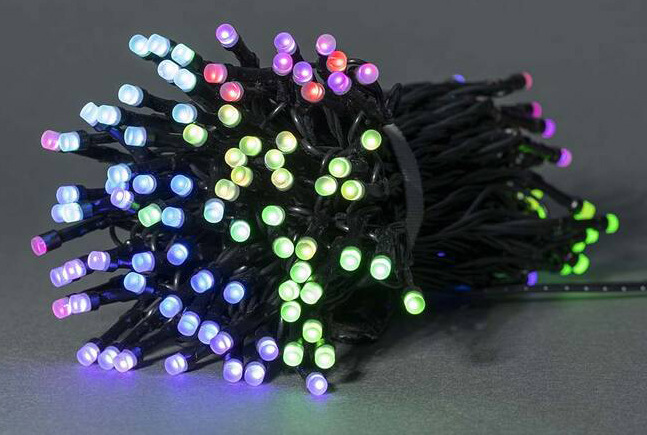 Vánoční osvětlení Nedis SmartLife LED, Wi-Fi, RGB, 84 LED, 10 m, Android / IOS