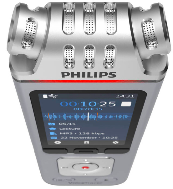Diktafon Philips DVT4110 stříbrný Diktafon Philips DVT4110