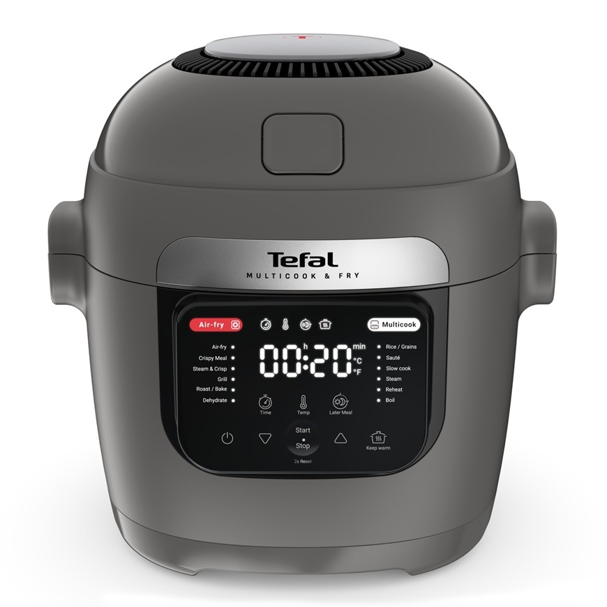 Multifunkční hrnec Tefal MY731BF0 Multicook and Fry v šedém provedení.