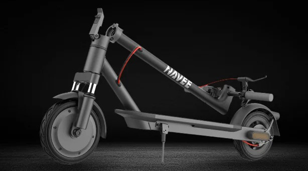 Elektrická koloběžka NAVEE EasyRide E25 Pro šedá Skládací konstrukce umožňuje rychlé složení a jednoduché přenášení i skladování