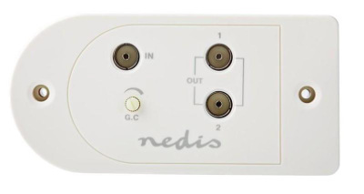 Zesilovač Nedis CATV, Max. zesílení 25 dB, 40–862 MHz, 2 Výstupy, IEC