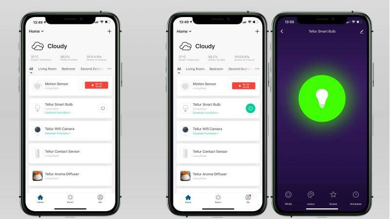 Detektor pohybu Tellur WiFi Smart, PIR Detektor pohybu Tellur WiFi Smart, PIR
