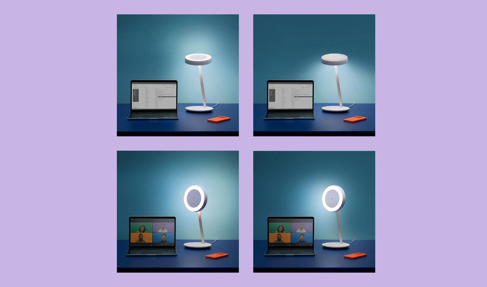 Stolní LED lampička WiZ Portrait, Wi-Fi, Matter bílá