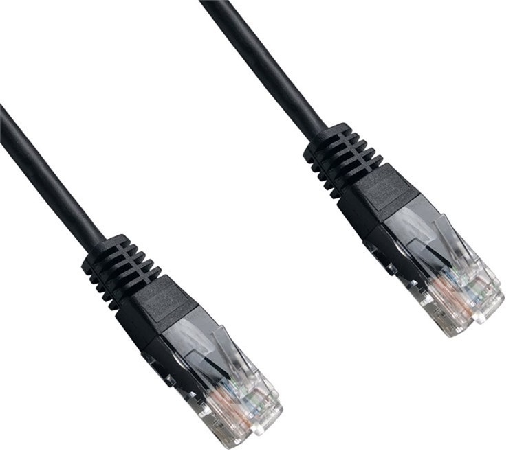 Kabel DATACOM síťový (RJ45), 1m černý
