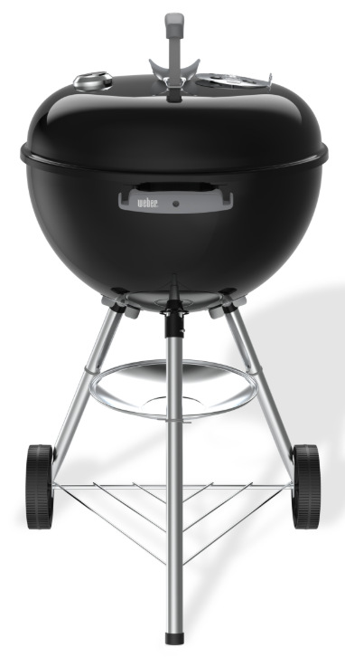 Zahradní gril Weber Bar-B Kettle 47 cm na dřevěné uhlí s poklopem zepředu