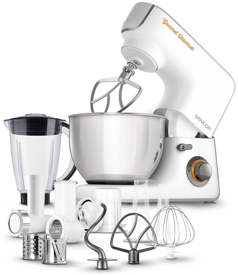 Kuchyňský robot Sencor STM 3700WH šedý/bílý