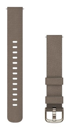 Řemínek Garmin Lily 2 (14 mm), nylonový, Coffee/Cream Gold