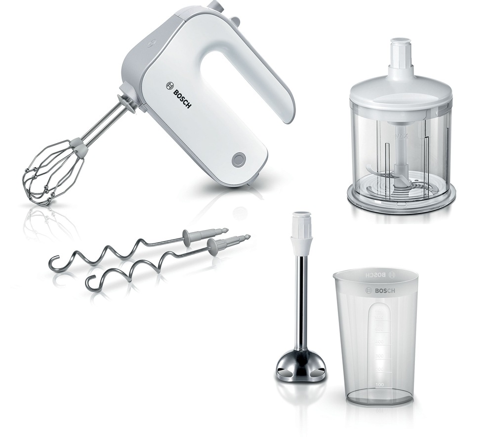 Ruční šlehač Bosch MFQ4080 stříbrný/bílý