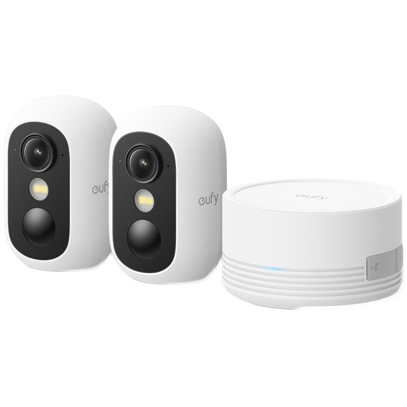 Komplet 2 IP kamer Anker eufy C35 a centrální jednotky HomeBase Mini 