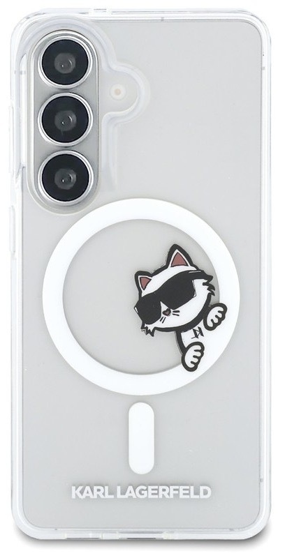 Kryt na mobil Karl Lagerfeld na Samsung Galaxy S26, průhledná barva