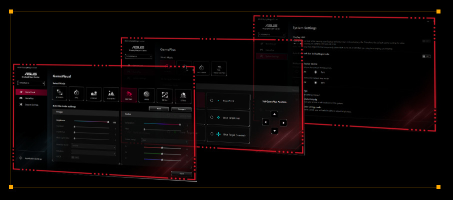 ASUS TUF Gaming Series 5 umožňuje doladit vše důležité skrze software DisplayWidget Center