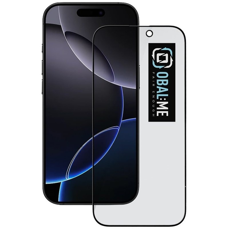Tvrzené sklo Obal:Me Privacy 5D na Apple iPhone 16 Pro - černé