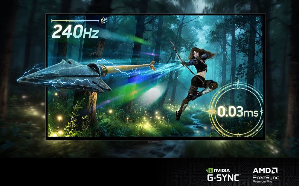 Herní monitor Samsung Odyssey G8 (G80SH) stříbrný Herní monitor Samsung Odyssey G8 (G80SH) s obnovovací frekvencí 240 Hz
