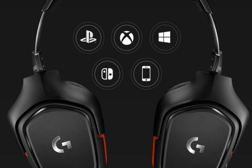 Headset Logitech Gaming G332 černý/červený Headset Logitech Gaming G332 černý/červený