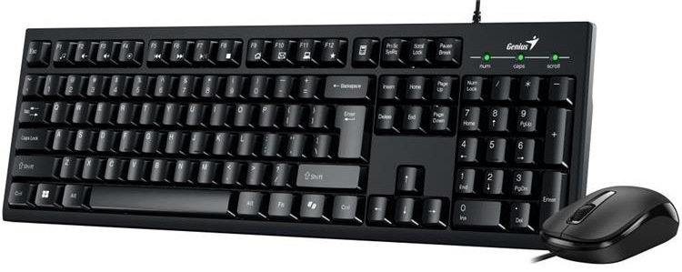 Klávesnice s myší Genius KM-100SE, Copilot, USB, CZ+SK layout černý