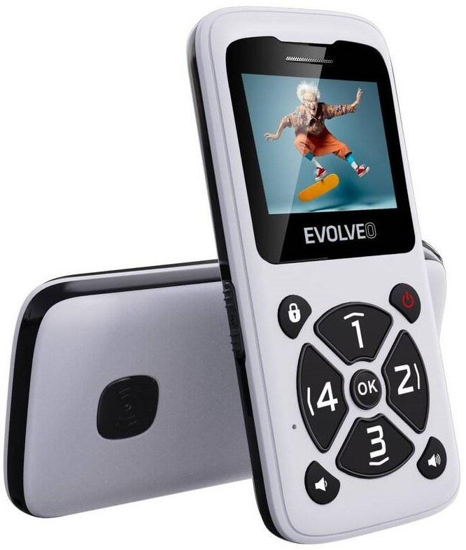 Mobilní telefon Evolveo EasyPhone ID bílý