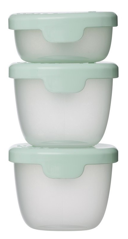 Sada potravinových dóz b.box Snack tubs 3 ks zelená