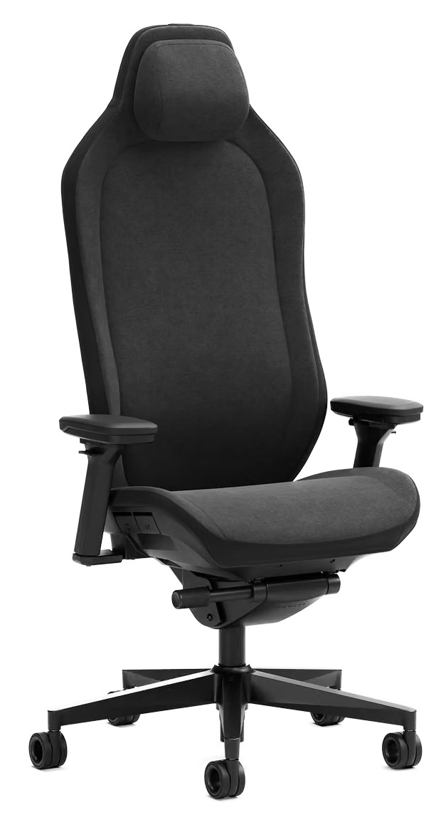Herní židle FRACTAL DESIGN Refine 2 Fabric Dark černá Herní židle FRACTAL DESIGN Refine 2 Fabric Dark v tmavém látkovém provedení s hlavovou opěrkou a područkami