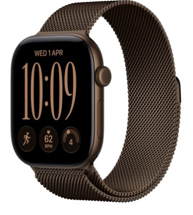 Chytré hodinky Apple Watch Series 12 GPS + Cellular 42 mm tmavě bronzový hliník, tmavě bronzový milánský tah Chytré hodinky Apple Watch Series 12 GPS + Cellular 42 mm tmavě bronzový hliník, tmavě bronzový milánský tah