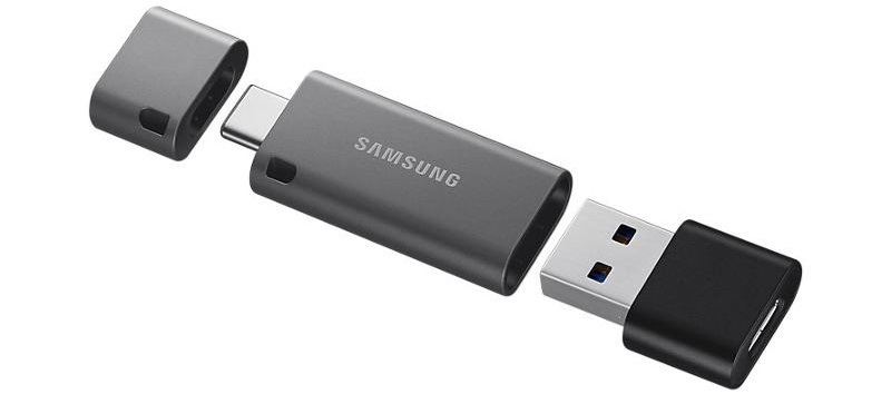 USB Flash Samsung Duo Plus 32GB USB-C černý
