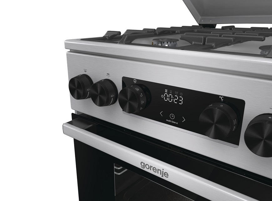 Sporák Gorenje MEKS5141XM, nerezová, rychlý předehřev