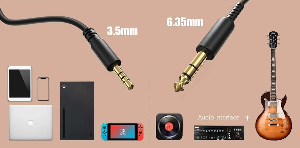 Sluchátka OneOdio Fusion A71M DJ náhlavní s odpojitelným Boom mikrofonem černá Detail konektorů a příslušenství propojitelného se sluchátky OneOdio Fusion A71M