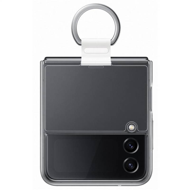 Kryt na mobil Samsung Galaxy Z Flip4 Clear Cover with Ring průhledný