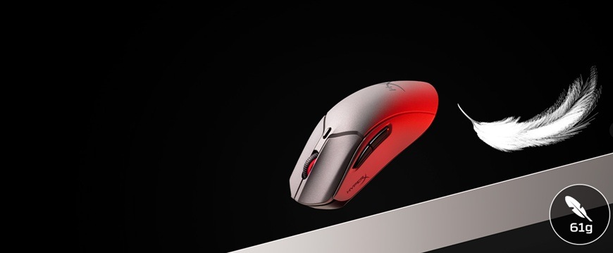 Myš HyperX Pulsefire Haste 2 Pro 4K šedá