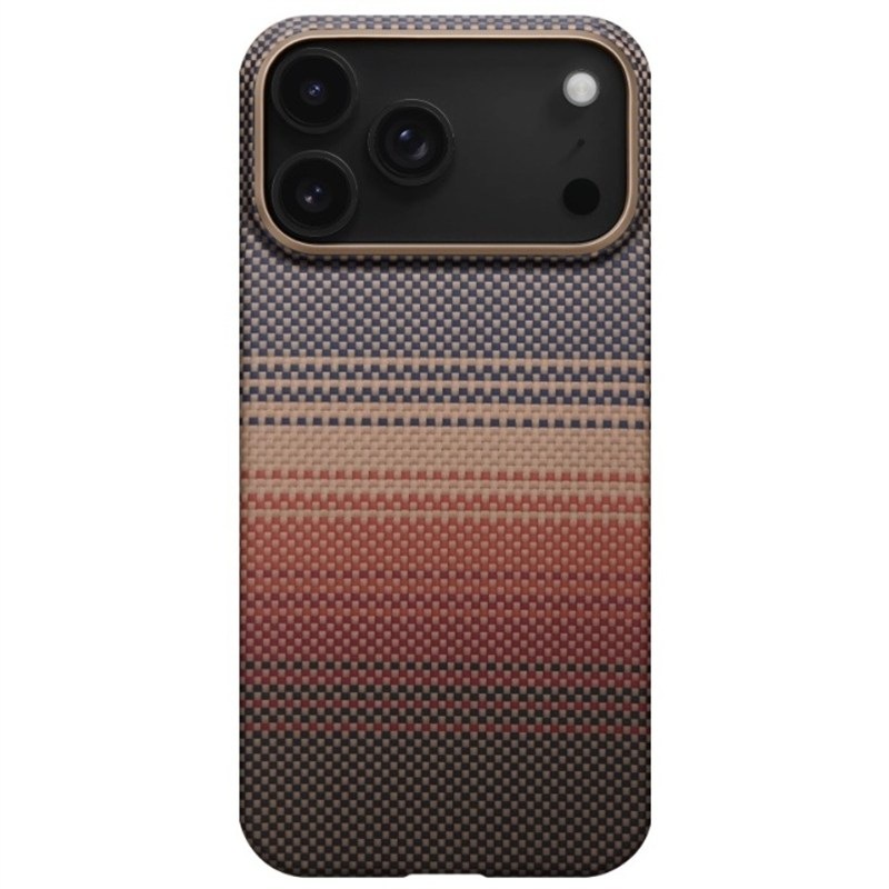 Kryt na mobil Pitaka Ultra-Slim Sunset na Apple iPhone 17 Pro Max - hnědý/oranžový