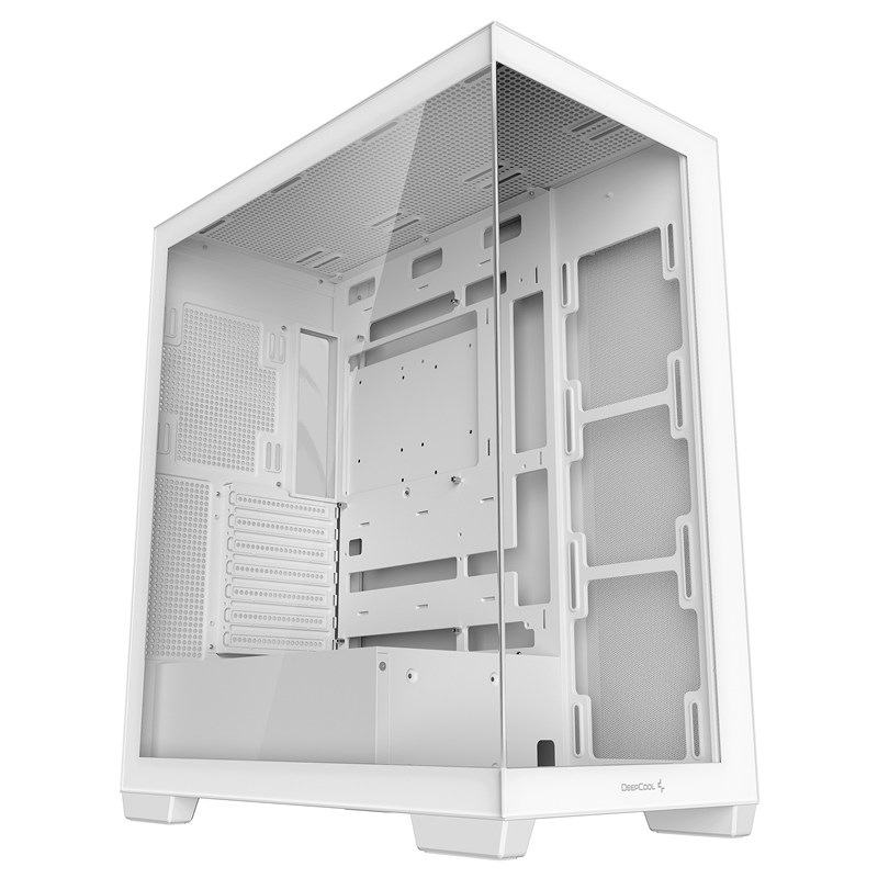 PC skříň DeepCool CG580 v bílé barvě.