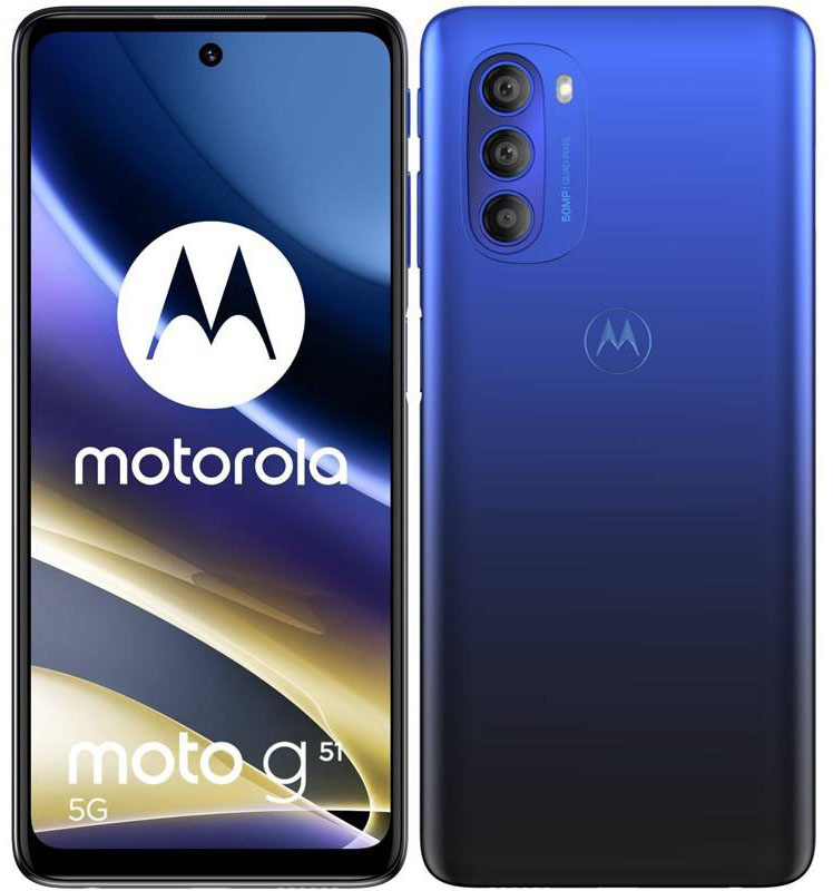 Mobilní telefon Motorola Moto G51 5G 4+64GB - Horizon Blue