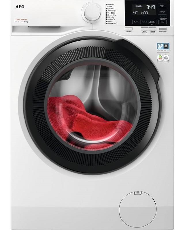 Pračka s předním plněním AEG LFR61844BC 6000 ProSense