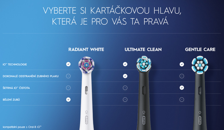 Zubní kartáček Oral-B iO Series 4 Matt Black + Quite White DUO Pack Zubní kartáček Oral-B iO Series 4 Matt Black + Quite White DUO Pack