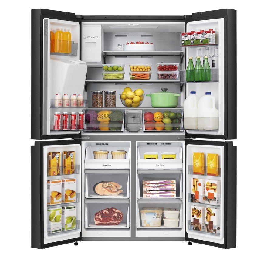 Americká lednice Hisense RQ7P522STFE černá Americká chladnička Hisense RQ7P522STFE, černá, stylový design