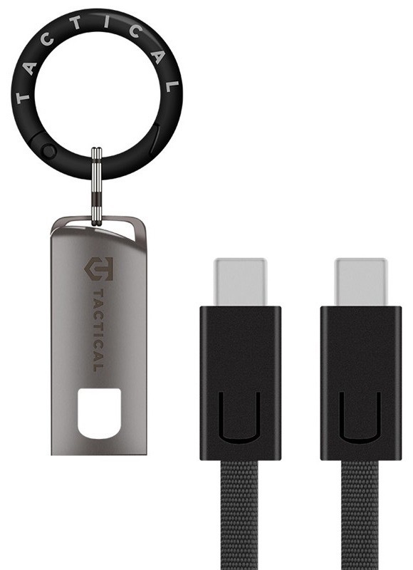 Kabel Tactical OODA Loop USB-C/USB-C, černá barva