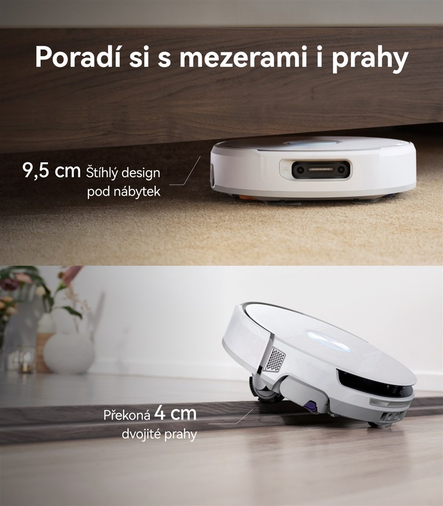 Robotický vysavač Narwal Flow AX11 bílý Vysavač Narwal se vejde i pod nábytek
