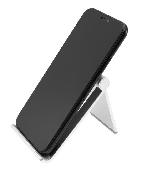 Držák FIXED Frame Tab na stůl pro mobilní telefony a tablety stříbrný