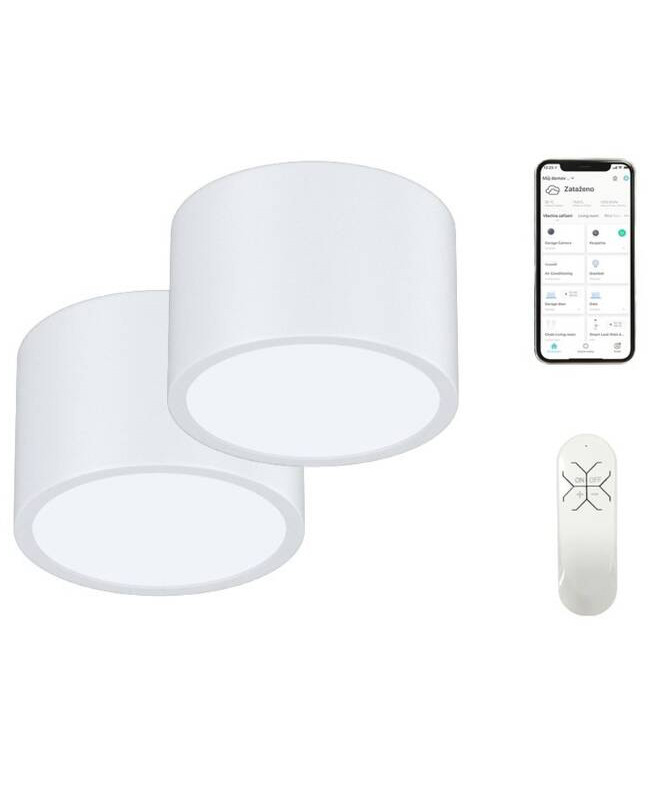 Stropní svítidlo IMMAX NEO sada 2x RONDATE SMART 15cm 12W Zigbee 3.0 + DO bílé 2× Immax Neo RONDATE Smart 15 cm