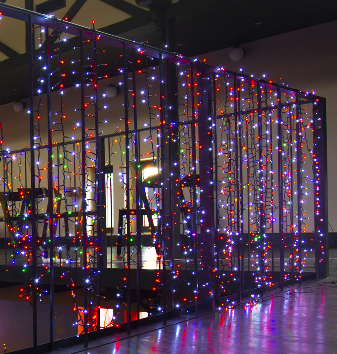Vánoční osvětlení RETLUX RXL 323, řetěz (ježek), 600 LED, 11 m, červenobílá