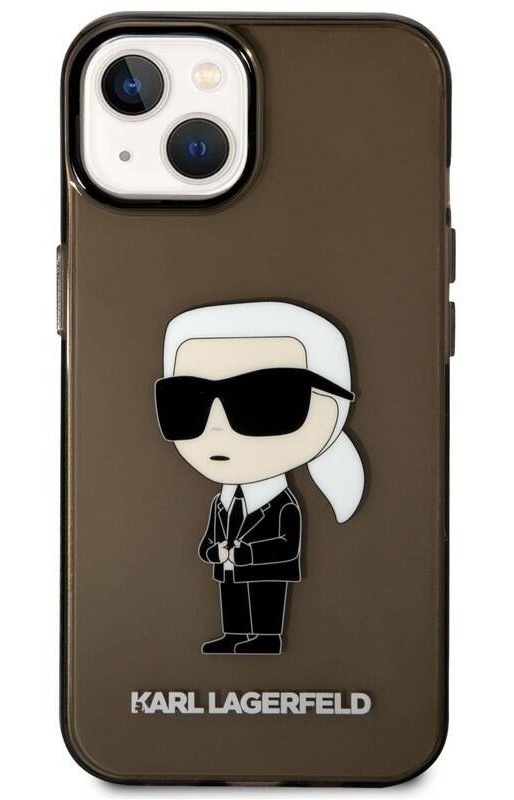Kryt na mobil Karl Lagerfeld IML Ikonik NFT na Apple iPhone 14 černý